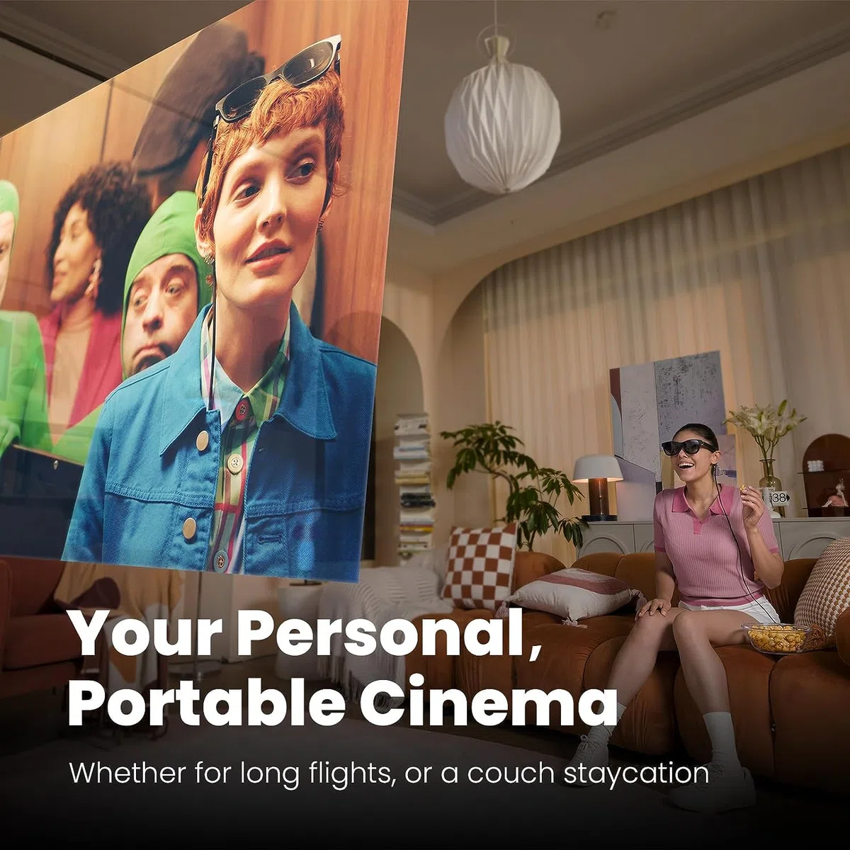 XREAL Beam, Trasforma i Contenuti Video in Un Incredibile Display Spaziale Nell'Aria, Connessione Cablata a Smartphone/Console da Gioco e PC