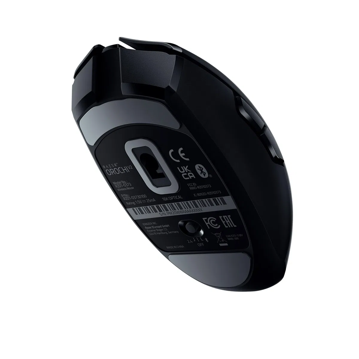 Razer Orochi V2 - Mouse da Gioco Wireless Mobile con Durata Della Batteria Fino a 950 Ore (Design leggero, Bluetooth, Interruttori Meccanici del Mouse di Seconda Generazione) Nero