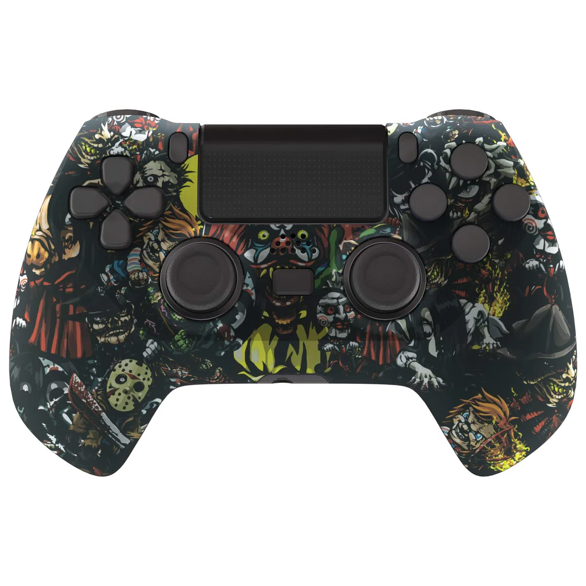 eXtremeRate DECADE Torneo Aggiornamento Kit per ps4 Controller CUH-ZCT2(Non Controller), Cover Shell&Tasti Posteriori&Trigger Stop, Accessori per ps4 Joystick JDM-040/050/055, Party Pauroso