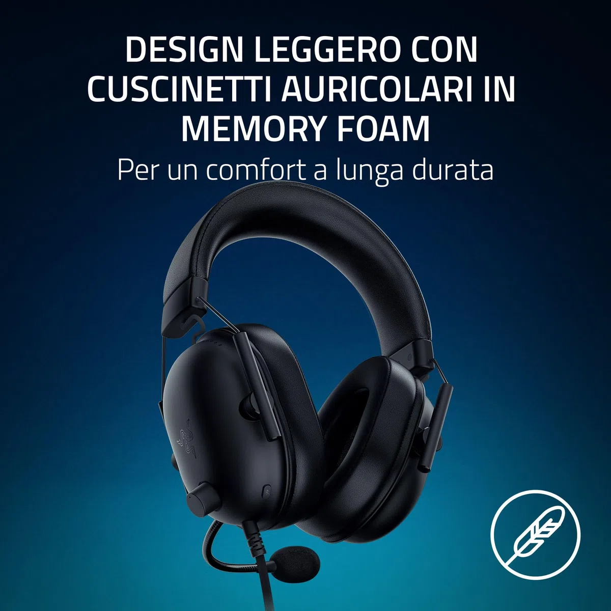 Razer Blackshark V2 X PlayStation Cuffie Esport PS5 Microfono Cardioide Driver 50mm Cancellazione Passiva Rumore 3,5mm PC Nero