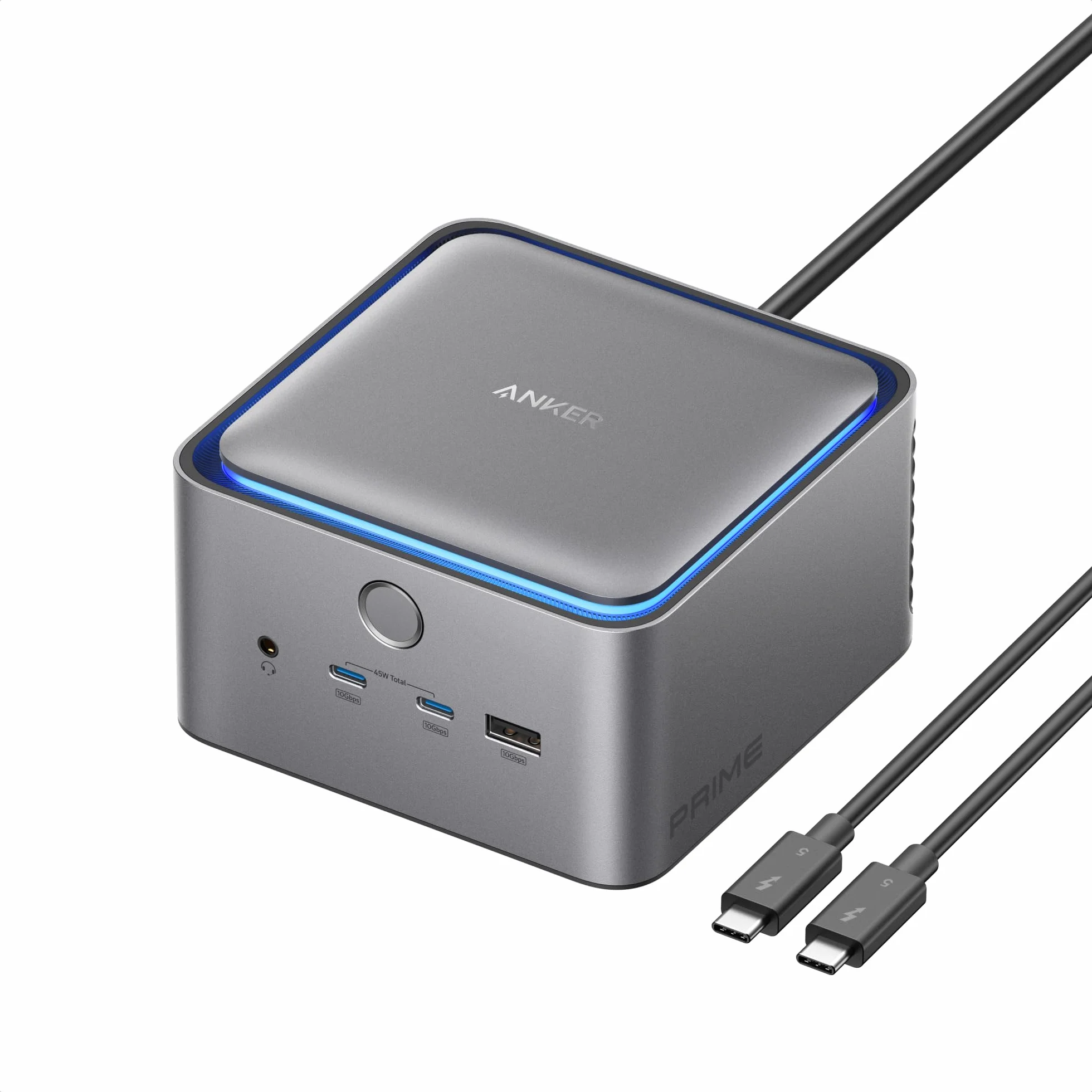 Anker Prime TB5 Docking Station 140W, Dock USB C Thunderbolt 5 a 14 Porte con Ricarica Max, Trasffino a 120 Gbps, LED Amb, Sistema di Raffredd, Display Fino a 8K per Laptop Thunderbolt 5/4