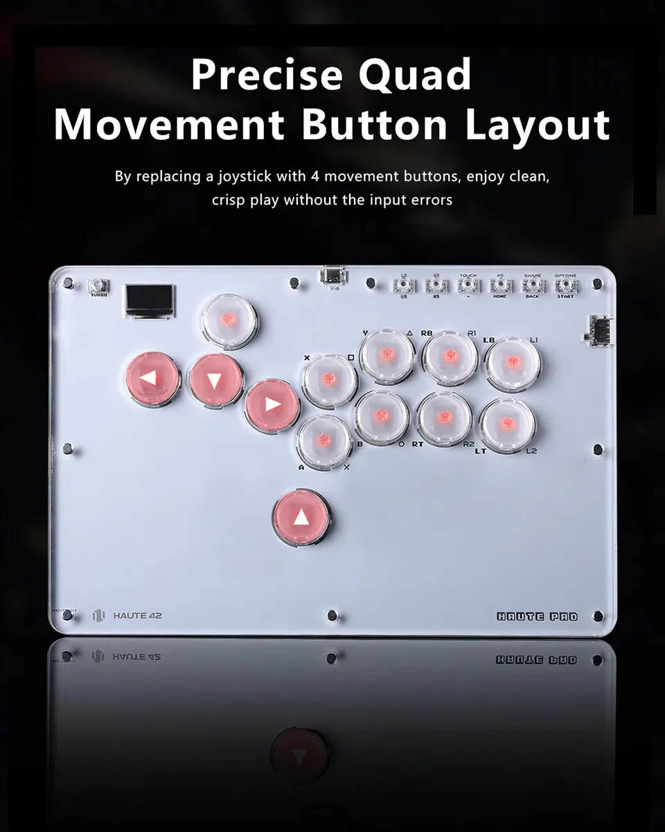 Sehawei Arcade Fight stick, Fighting Arcade Game Keyboard per PS4/Switch/PC/PS3/Steam Street Fight keypad with Turbo Functions & Custom RGB (T13)