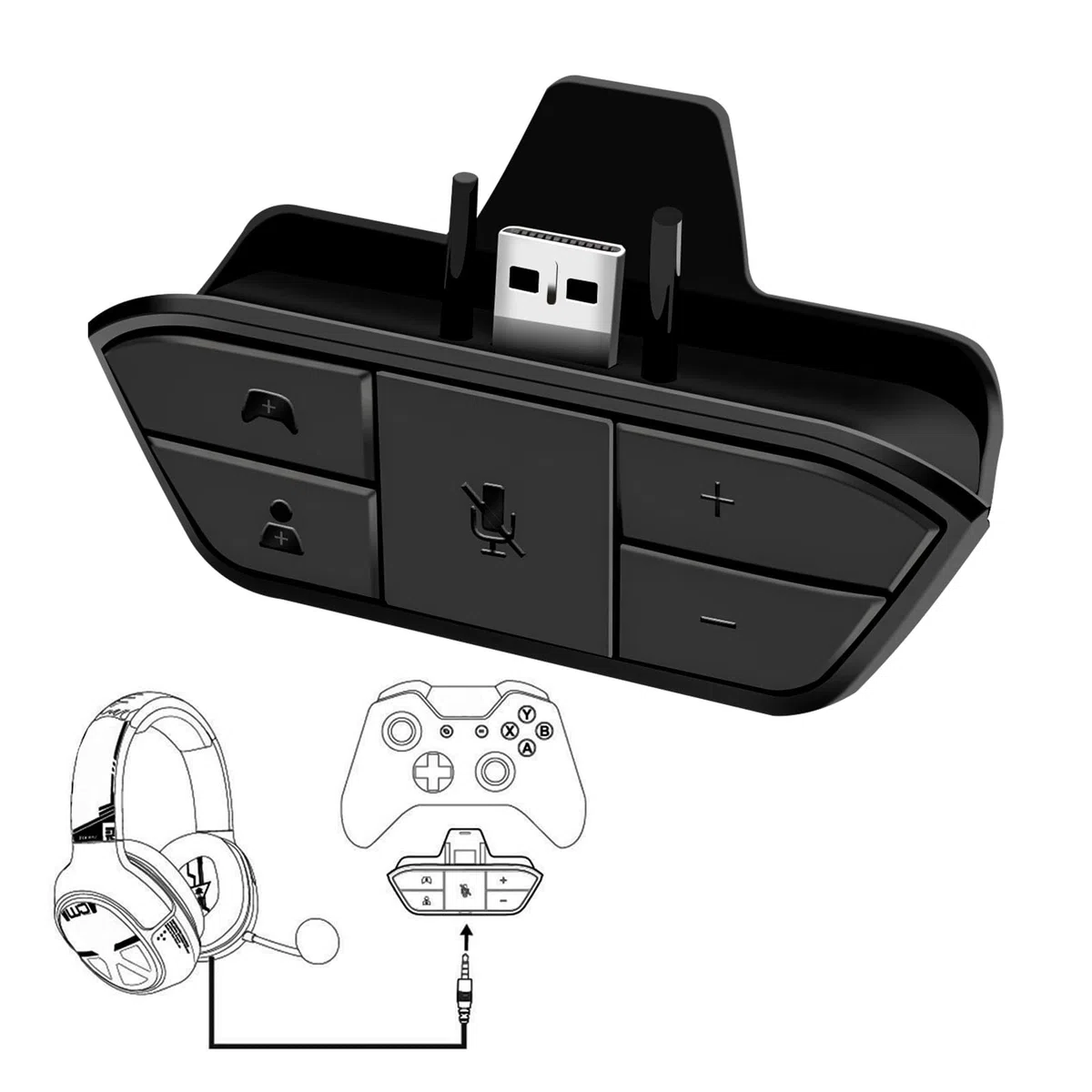ARCELI Adattatore per Cuffie Xbox One/Series S/X, Stereo per Controller, Accessorio Xbox