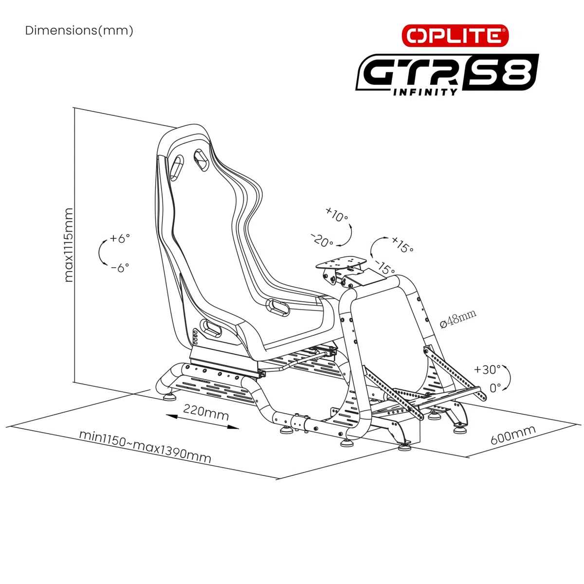 Oplite - Abitacolo GTR Racing Giallo - Sedile A Benna Per Simulatore Di Corse - Not Machine Specific