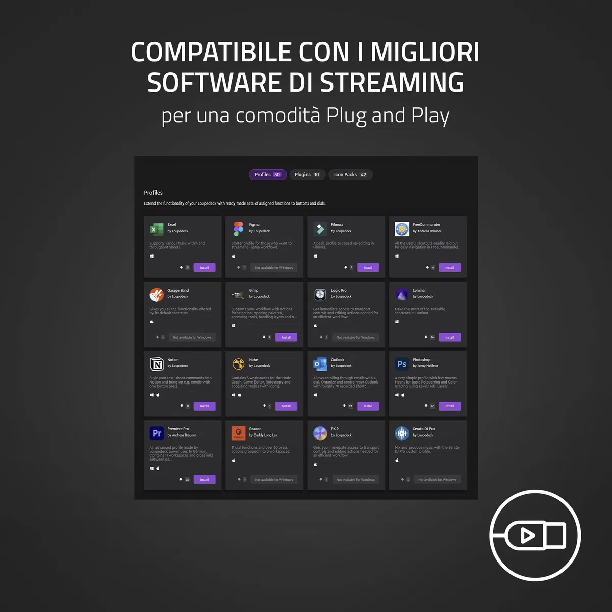 Razer Stream Controller - Tastiera All-in-One per lo Streaming e la Creazione di Contenuti (12 Tasti Aptici Commutabili, 6 Quadranti Analogici Tattili, 8 Pulsanti Programmabili) Nero