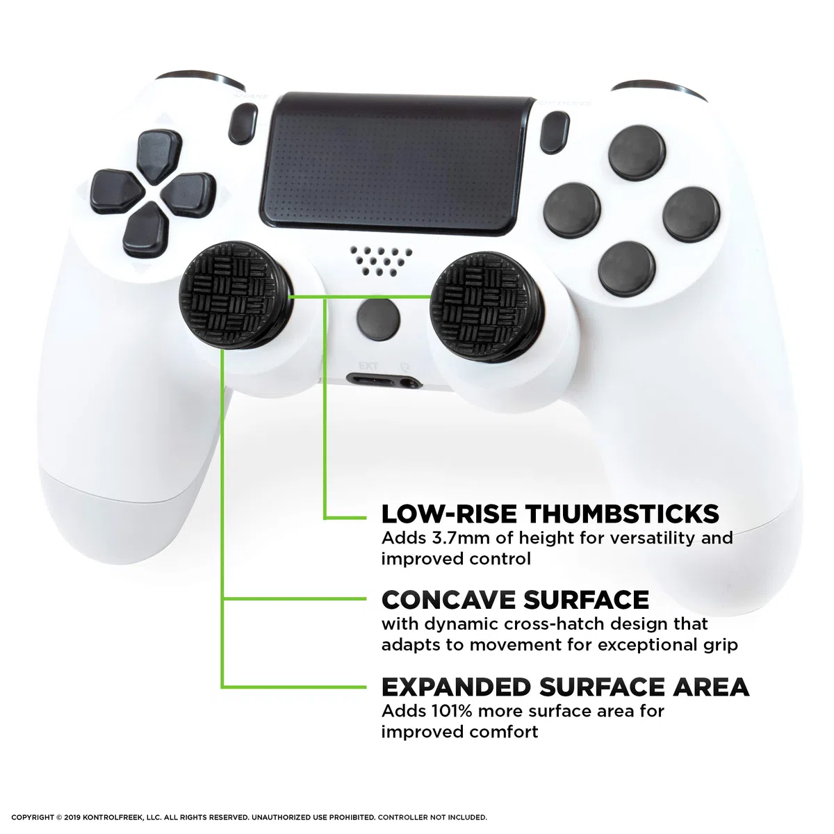 KontrolFreek Omni per PlayStation 4 (PS4) Controller | 2 Levette Performance | 2 basse Concave | Nero