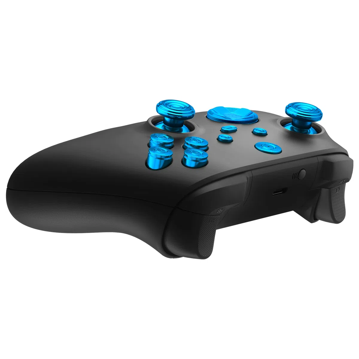 eXtremeRate Tasti Levette Analogiche in Metallo per Xbox Series X S Controller,11 in 1 D-pad Pulsante ABXY Analogici Thumbsticks in Alluminio per Xbox Series S X Joystick Model 1914-Blu
