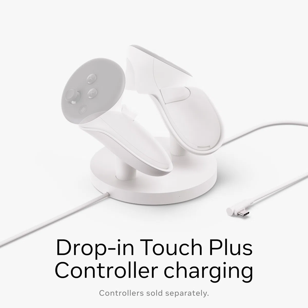 Meta Quest 3/3S Base di Ricarica Compatta Wireless per Visore e Controller Touch Plus