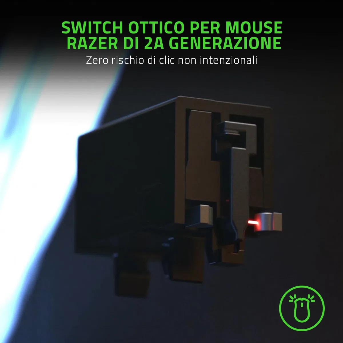 Razer Viper 8K Hz Mouse da Gioco E-Sport Ambidestro 8000 Hz Hyperpolling Sensore Ottico DPI 20K Nero