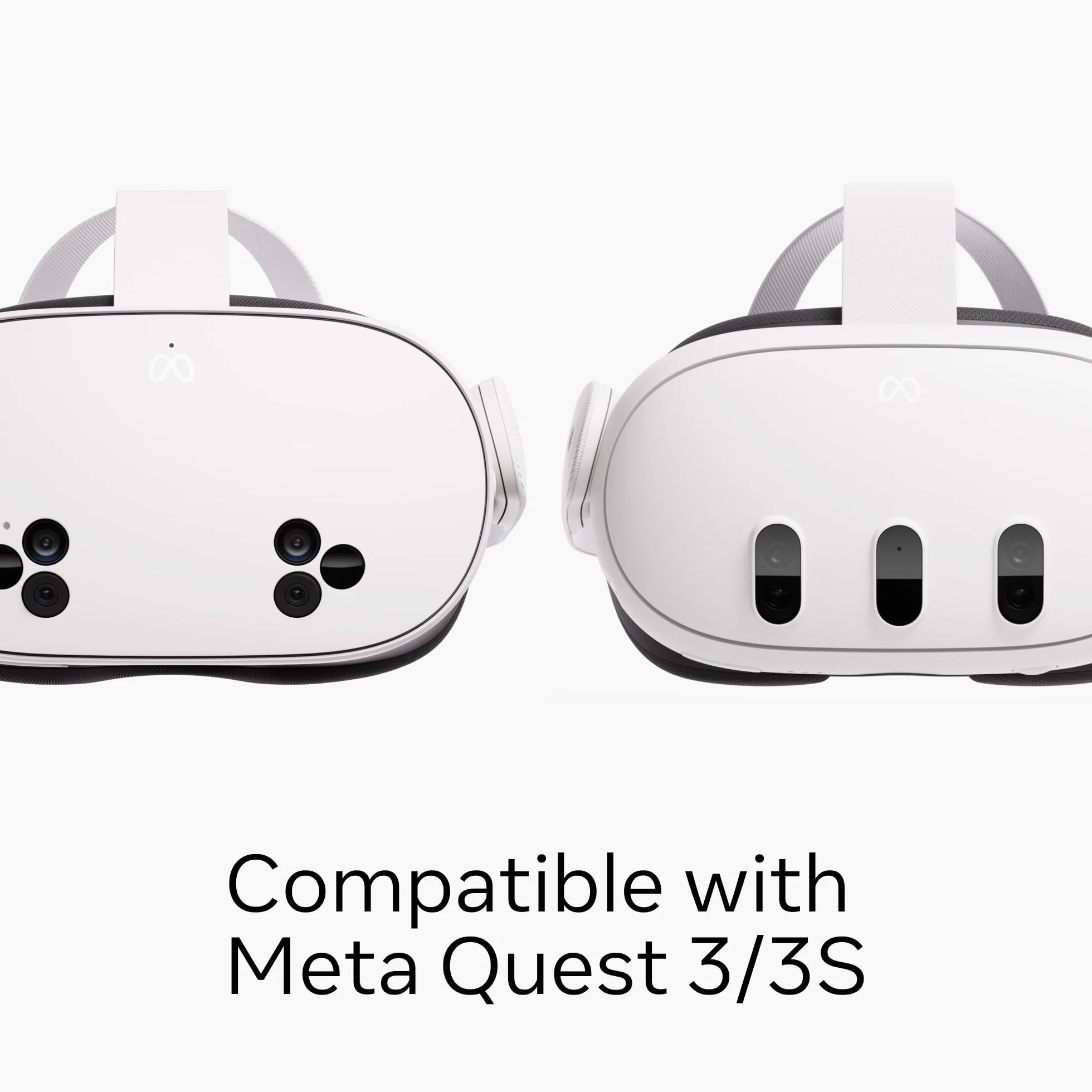 Meta Étui de Transport Compact pour Quest 3/3S, Manettes Touch Plus, Sangles Actives et Câble de Recharge