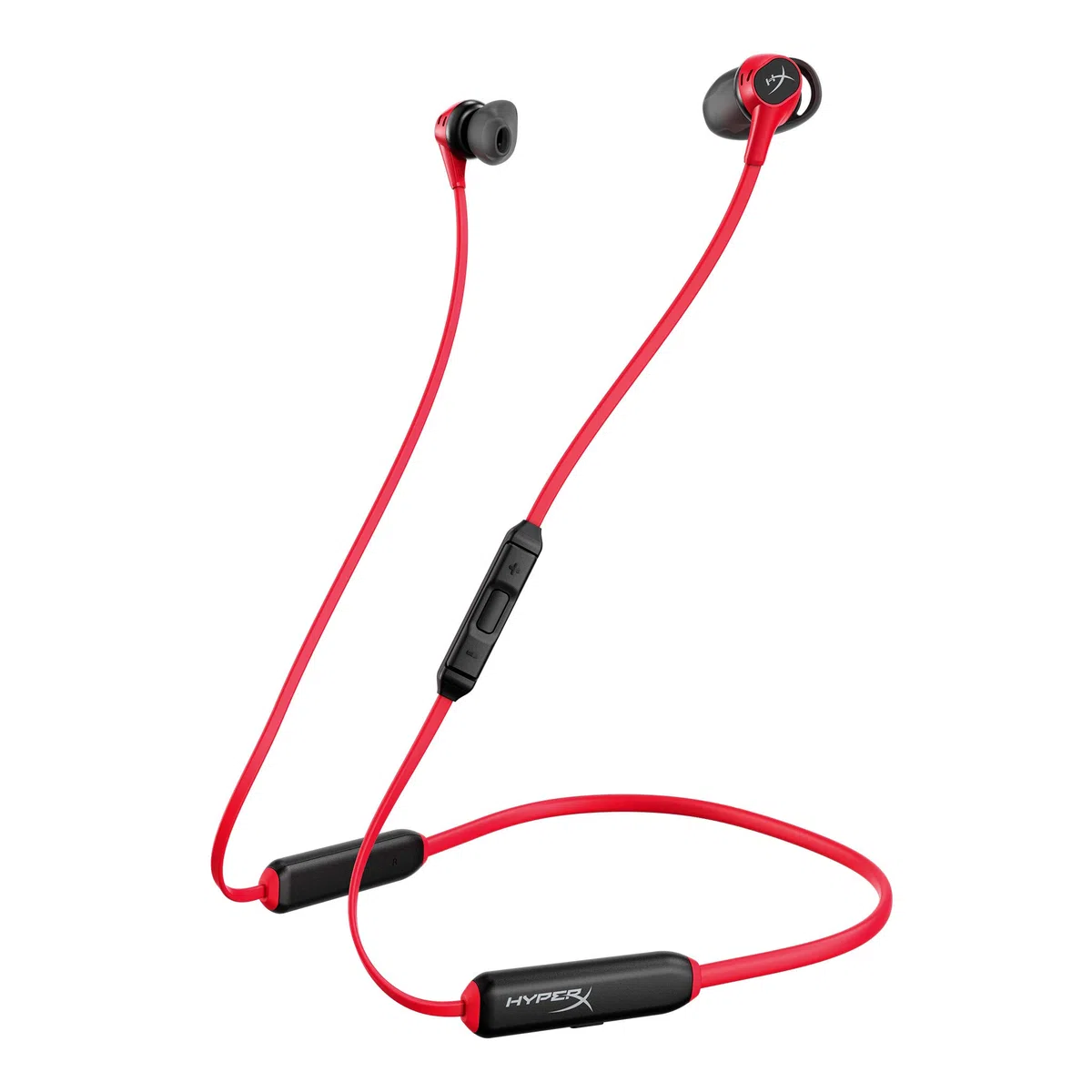 Auricolari Bluetooth 5.1 HyperX Cloud Buds con Microfono Integrato, 10 Ore Autonomia, Nero/Rosso
