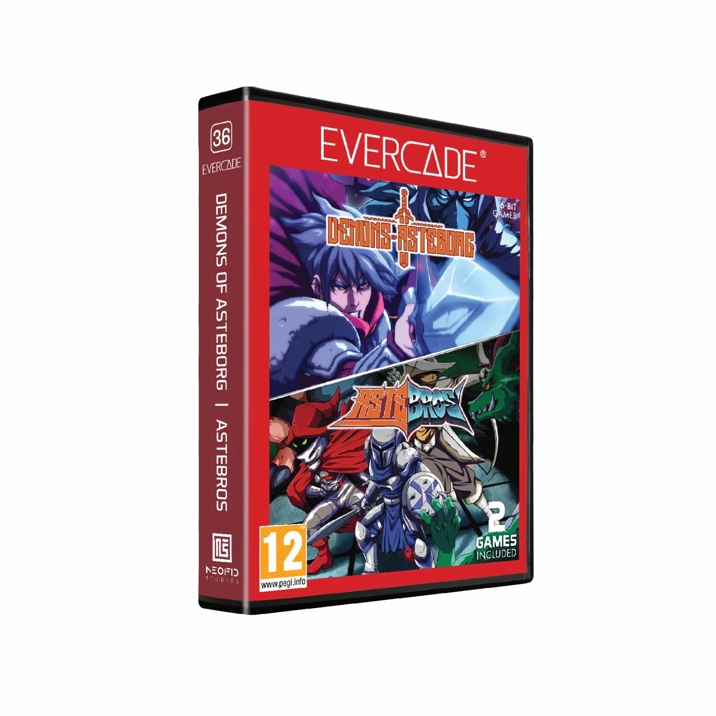 Evercade Demons of Asteborg and Astebros Dual Cartridge