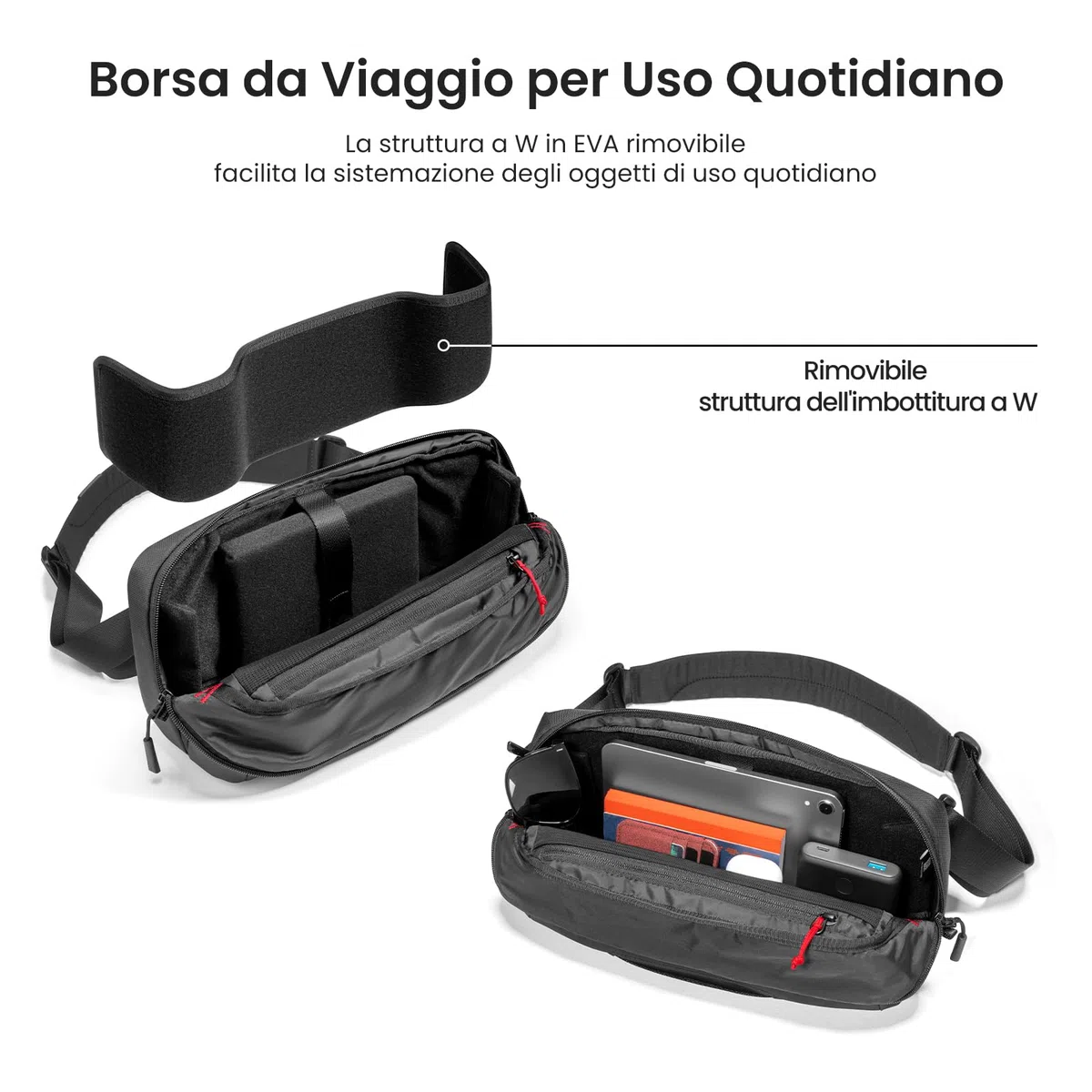 tomtoc Custodia per Steam Deck (OLED)/Nintendo Switch 2/ROG Xbox Ally (X)/MSI Claw 8/7 AI+ e Accessori, Borsa Leggera de Trasporto Scomparti Protettivi la Console, Alloggia Adattatore AC, Dock