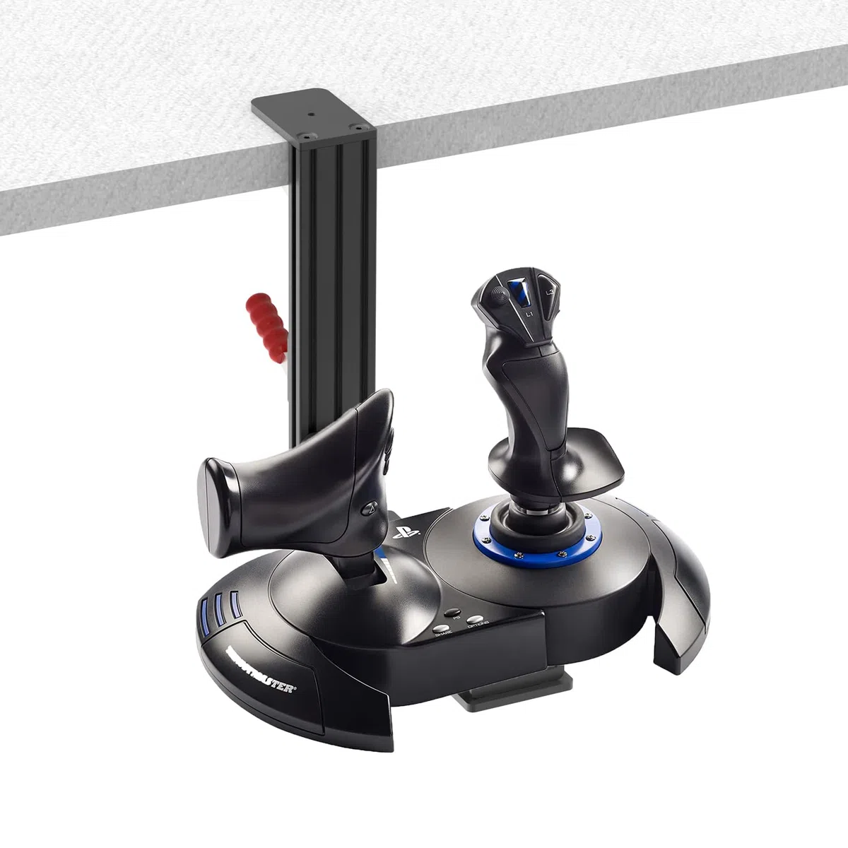 Hikig Confezione da 2 supporti da scrivania per joystick Logitech, Thrustmaster e VKB Hotas, compatibili con X52/X52 Pro/X56/X56 Rhino e altri