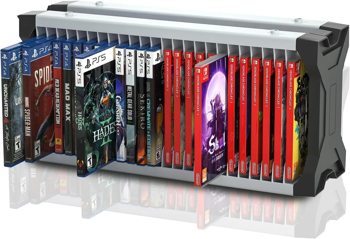 Supporto universale per giochi PS5 Xbox Nintendo Switch 23 torri archivio 2 supporti controller
