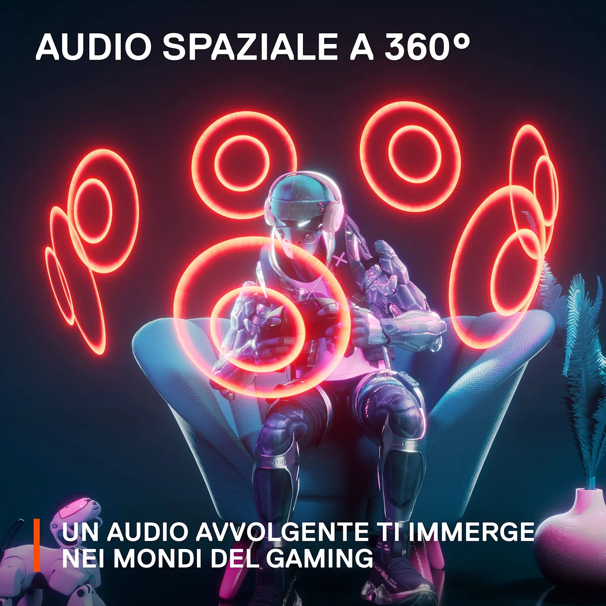 SteelSeries Arctis Nova 1P Cuffie da gaming multisistema Driver Hi-Fi Audio spaziale 360° Memory Foam Bianco