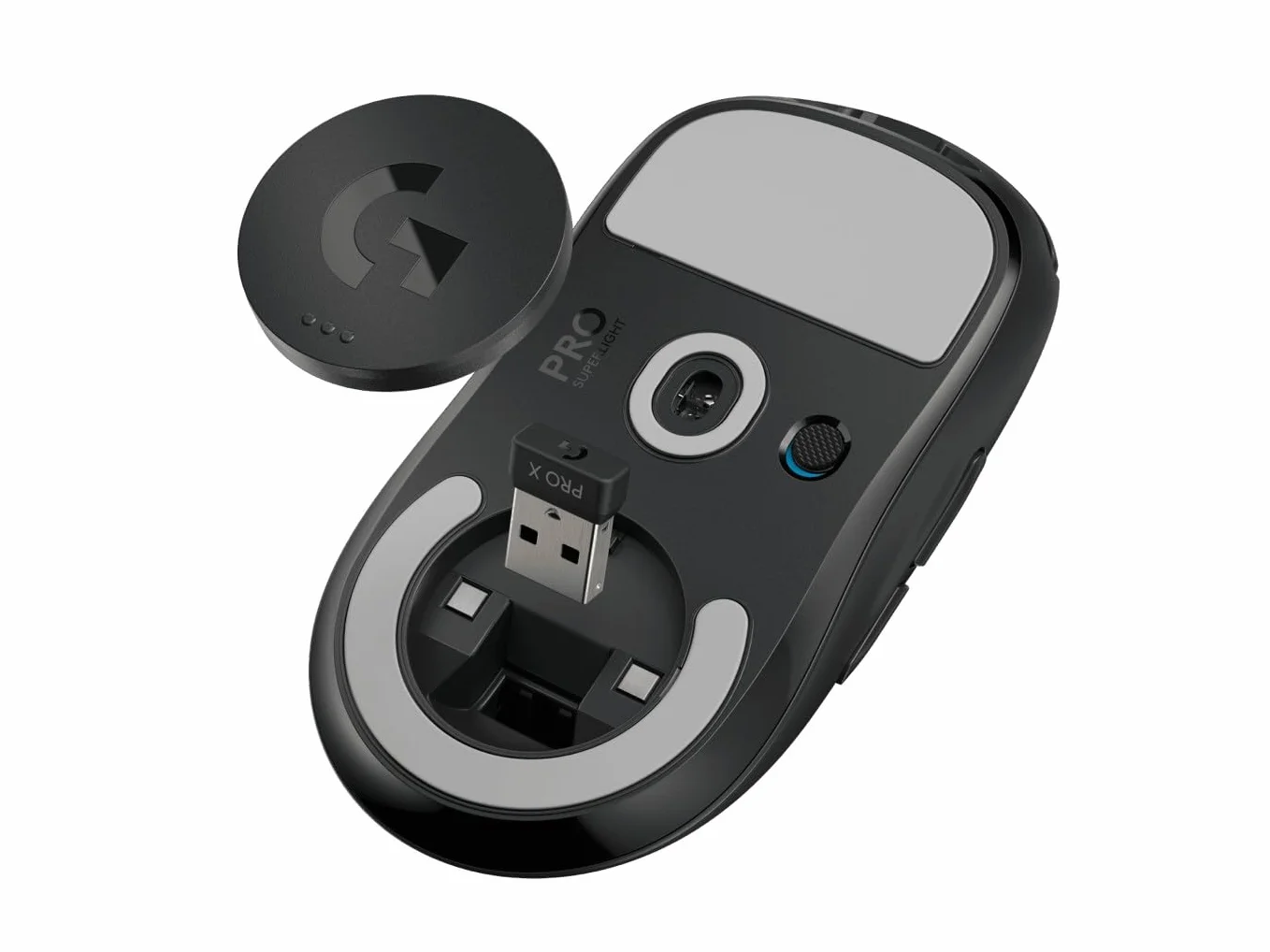 Logitech G PRO X Superlight 2 mouse gaming wireless 60g 5 pulsanti 44.000 DPI 8 kHz USB-C Nero