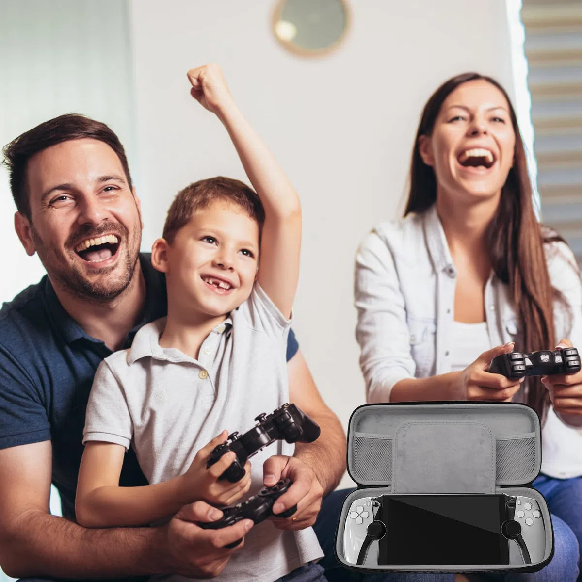 Custodia Rigida da Viaggio per PS Portal Nera, Custodia da Trasporto per Console PS5 Portal