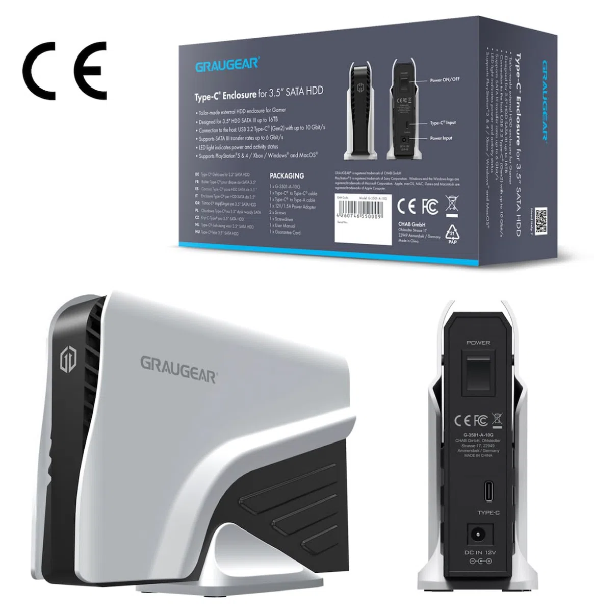 Graugear Ext 8TB HDD für Playstation 4 und 5