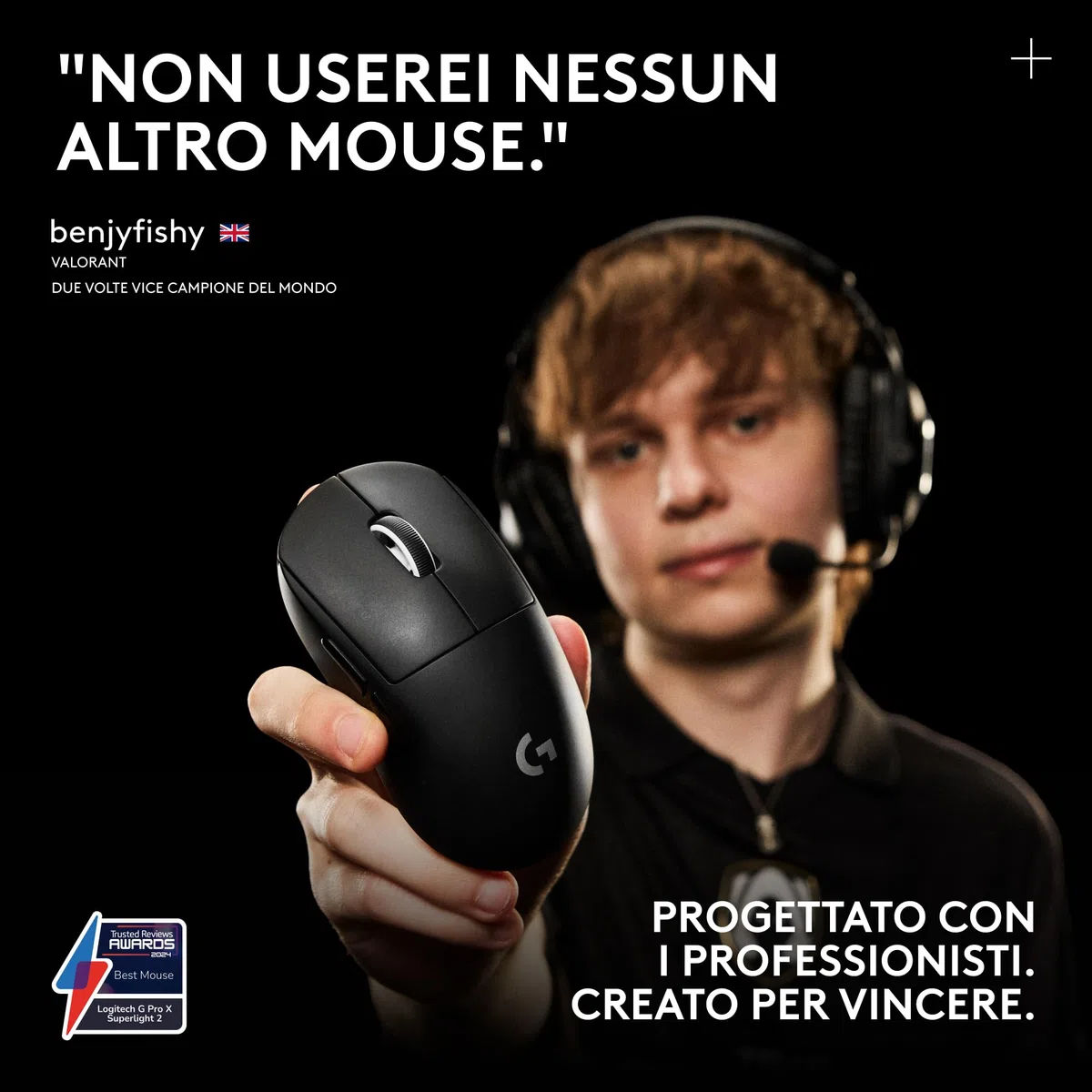 Logitech G PRO X SUPERLIGHT 2 LIGHTSPEED gaming mouse wireless 60g HERO 2 44K DPI USB-C Bianco