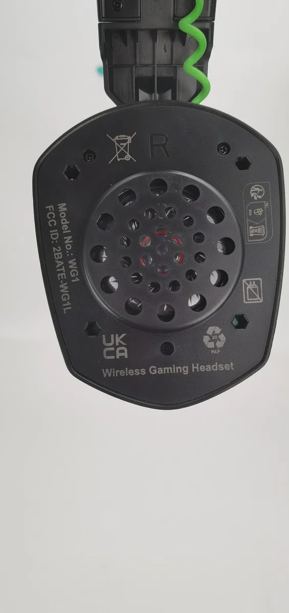 WESEARY WG1 Cuffie Gaming Wireless, 2,4 GHz Cuffie Gaming con Microfono per PS5, PS4, PC, Switch, Mac, Mobile, Cuffie per PS5 con Stereo, Cuffie Bluetooth Over Ear con Luce LED, Batteria da 50 Ore