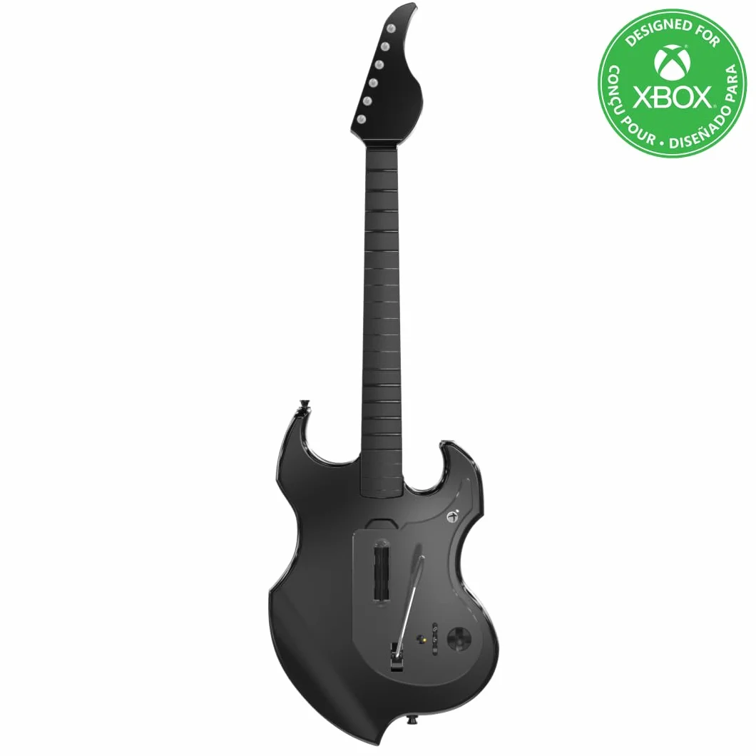 PDP Gaming RIFFMASTER Wireless Guitar Controller for Xbox Series X|S, Xbox One, & Windows 10/11 PC, Black