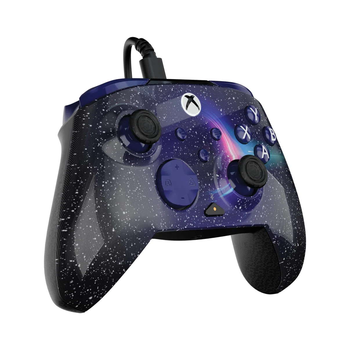 Turtle Beach Rematch Advanced Dark Cosmos Controller gaming con cavo per Xbox e PC, licenza ufficiale, pulsanti rimappabili, grilletti sensibili, comandi audio
