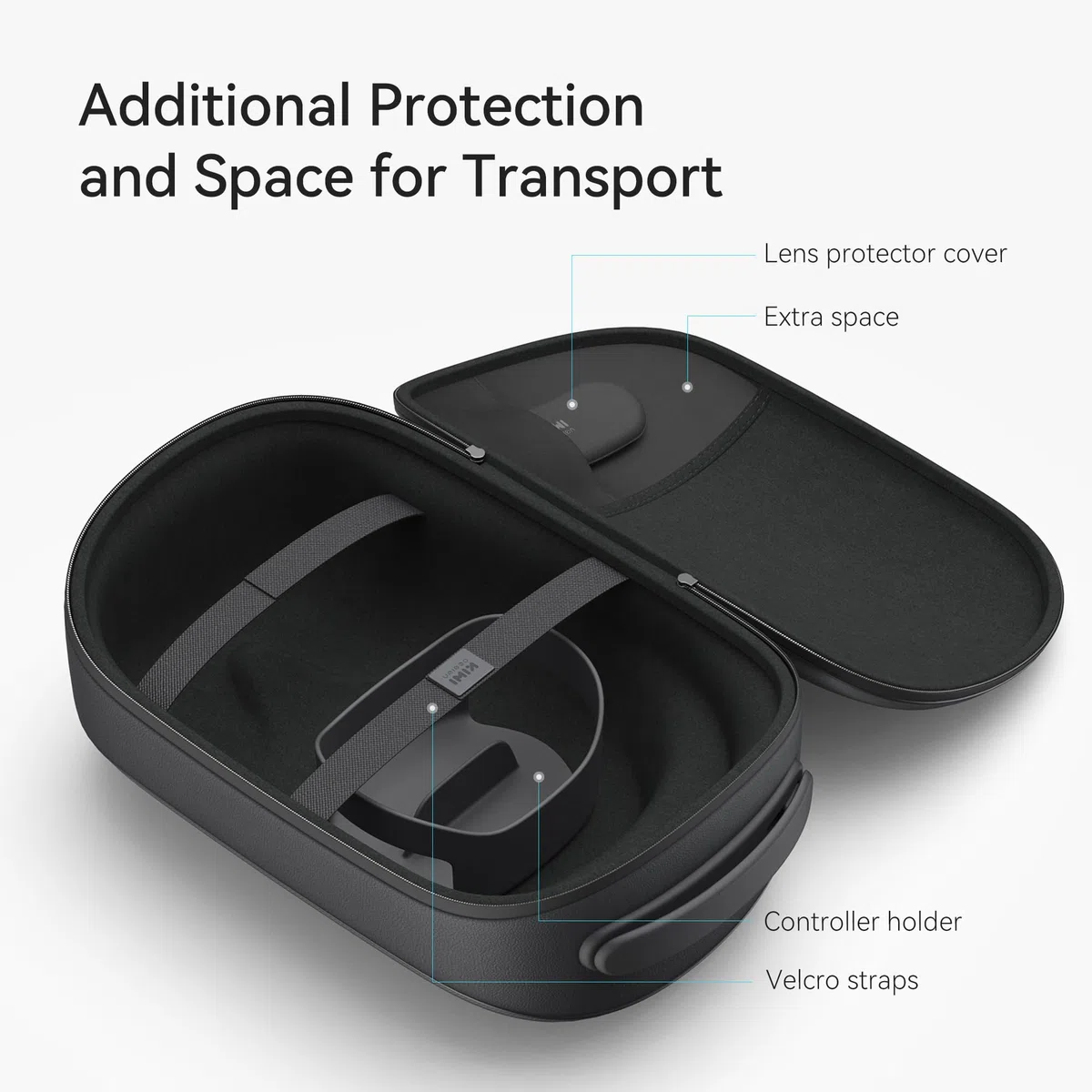 Custodia KIWI design Compatibile con Quest 2, Guscio Rigido in PC per Viaggi