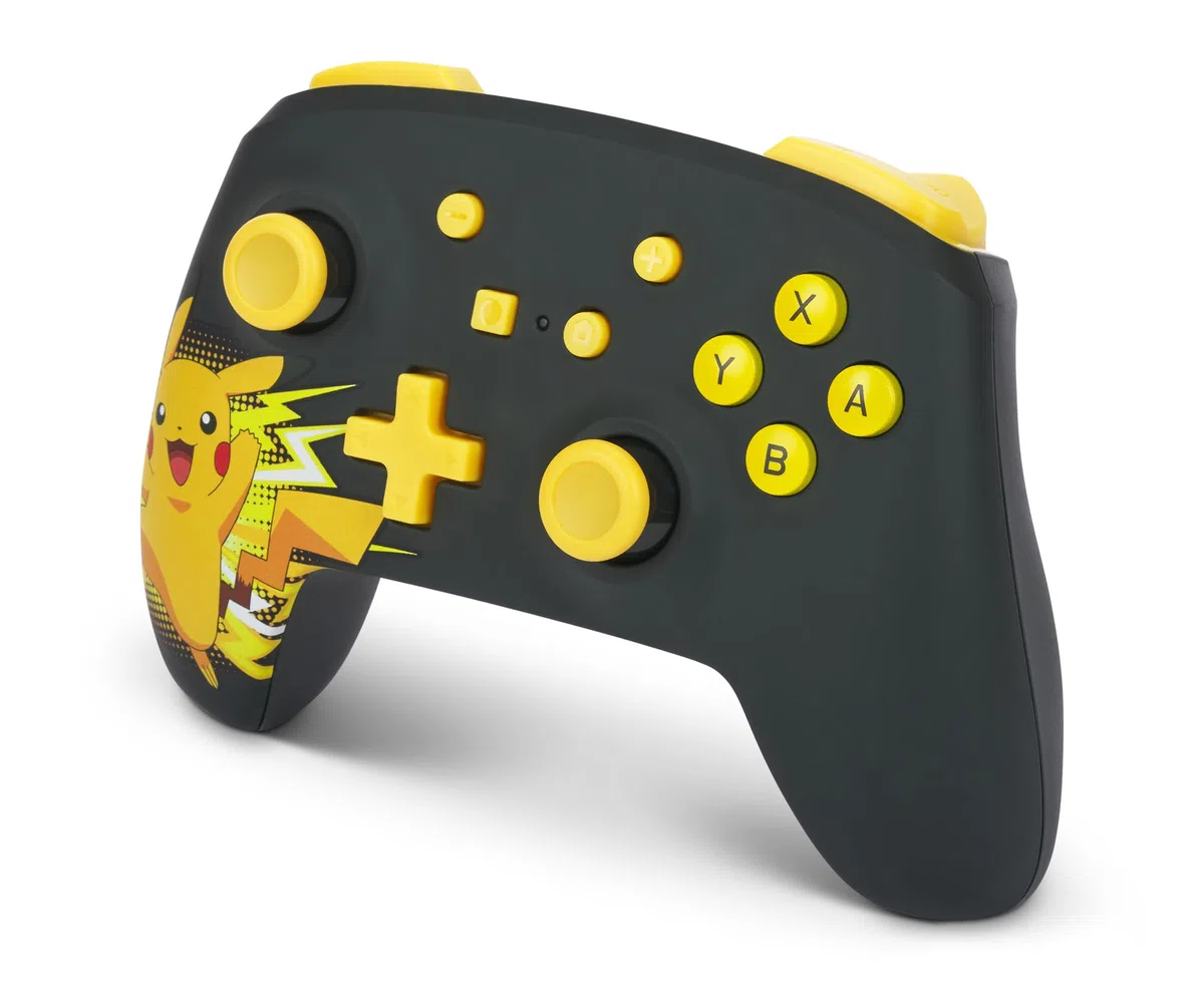 PowerA Controller Senza Fili per Nintendo Switch: Pikachu Estasiato, Modello OLED, Lite - Gamepad, Controller di Gioco Bluetooth