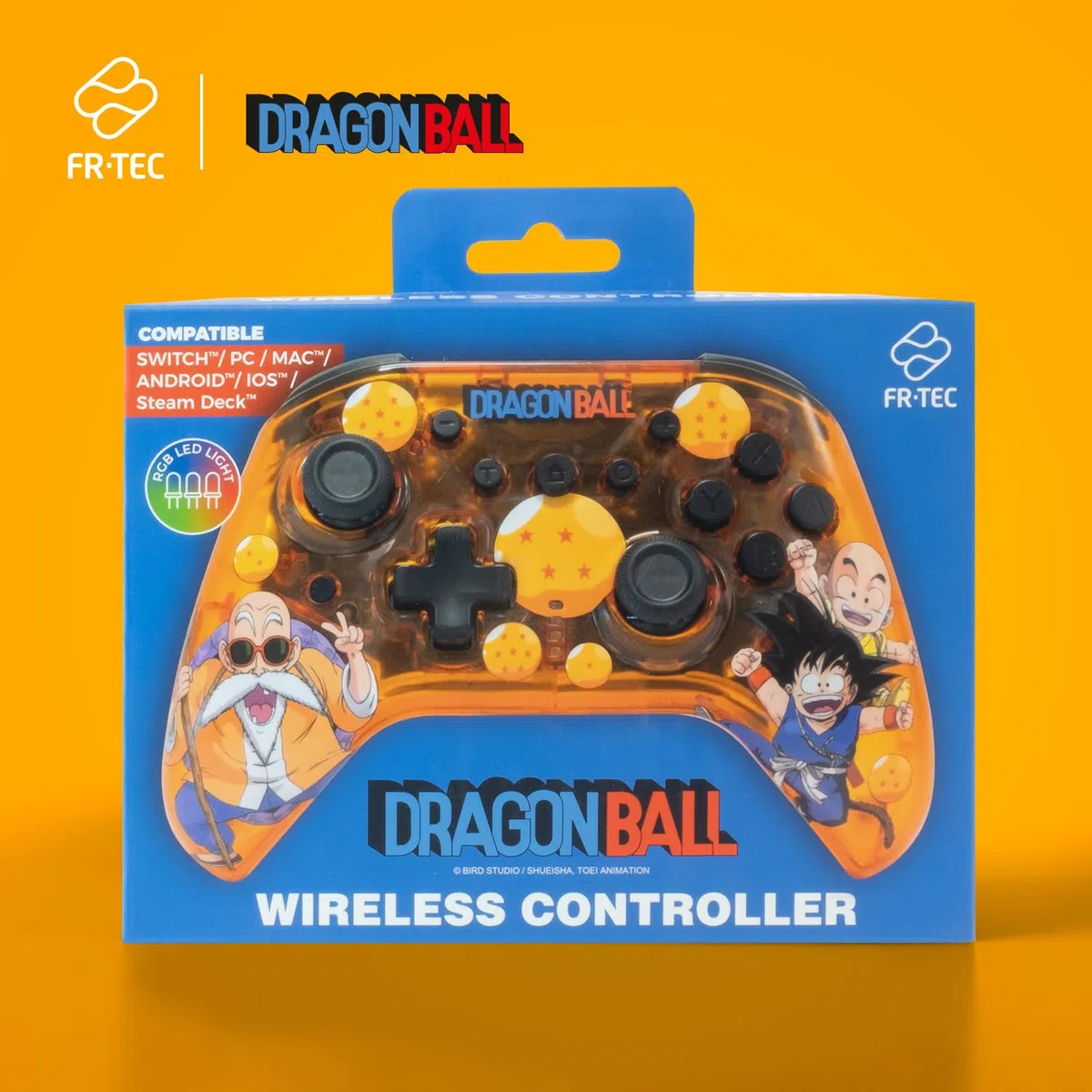 FRTEC - Controller Wireless Dragon Ball Kame per Switch, PC, Cellulari, Bluetooth, Luce LED RGB, Grande Autonomia