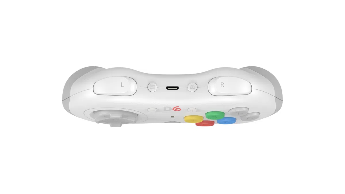 Retro Fighters D6 Dreamcast Wireless Controller for Switch/PC/Dreamcast, White