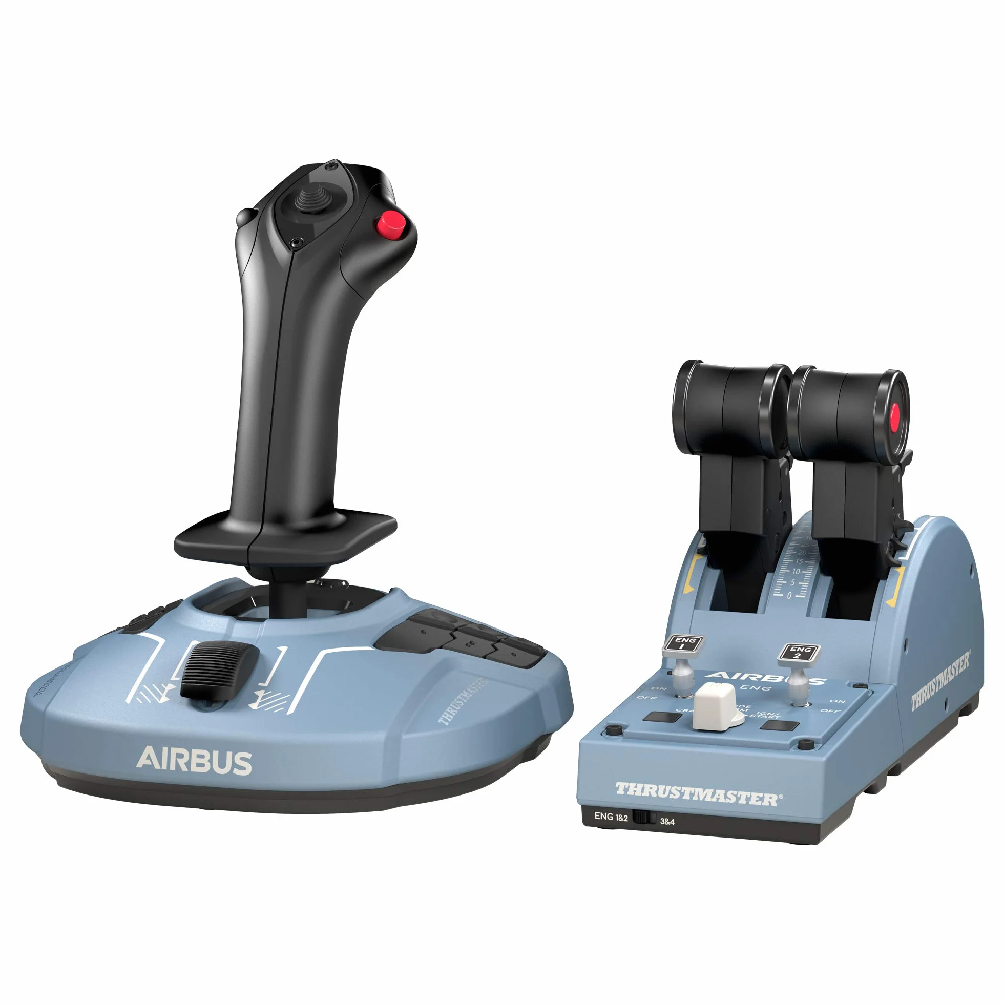 Thrustmaster TCA Officer Pack Airbus Edition - Replicas of the Airbus sidestick and throttle quadrant - for PC