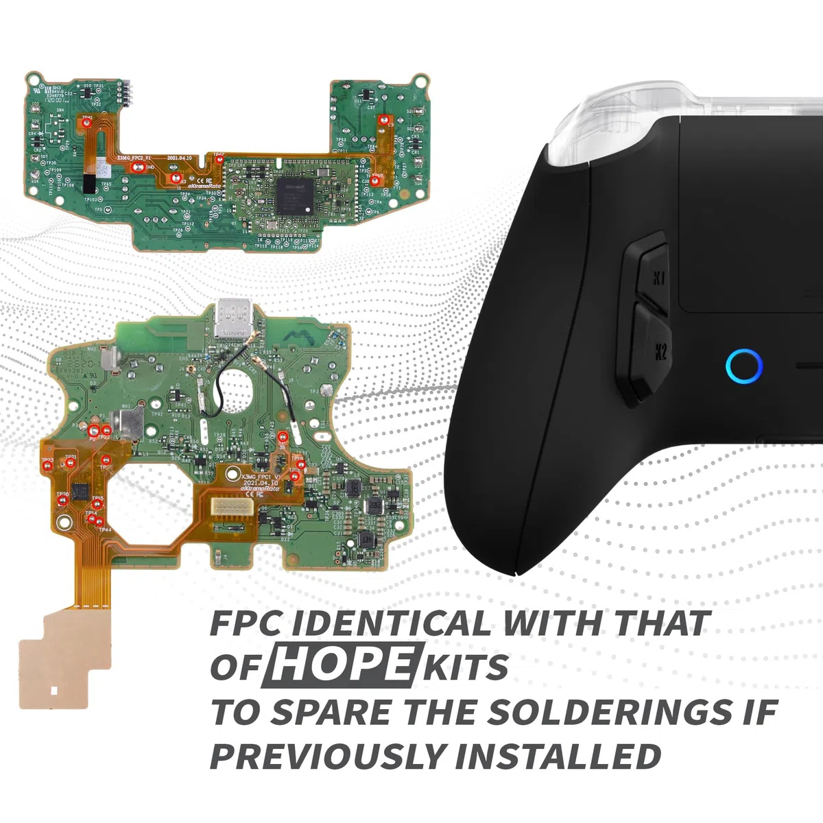 eXtremeRate Victor X Remap Kit Xbox Series X S Controller Nero