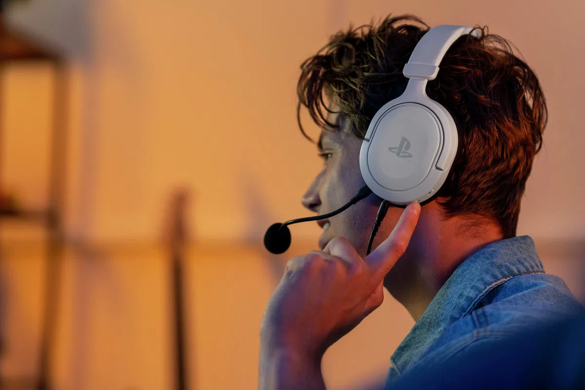Trust Gaming GXT 498W Forta Cuffie Ecosostenibili PS5 PS4 Over-Ear Microfono Staccabile Cavo 1.2 m Jack 3.5 mm Bianco