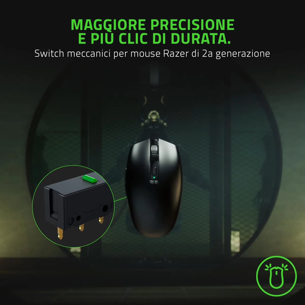 Razer Orochi V2 - Mouse da Gioco Wireless Mobile con Durata Della Batteria Fino a 950 Ore (Design leggero, Bluetooth, Interruttori Meccanici del Mouse di Seconda Generazione) Nero