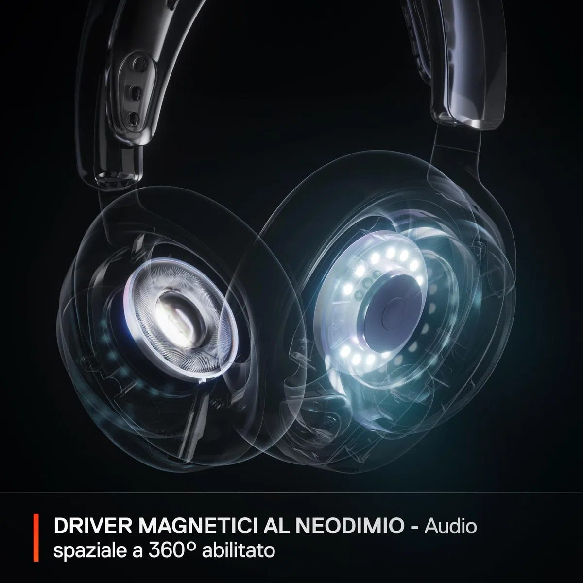 SteelSeries Arctis Nova Pro X Cuffie da gaming wireless multi-sistema driver magnetici al neodimio cancellazione attiva del rumore Infinity Power System Xbox PC PS5 Switch Mobile