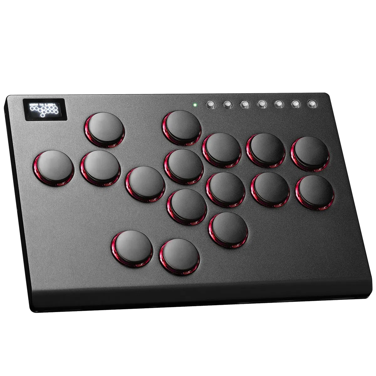 JZW-Shop Arcade Stick, Controller Arcade a 16 pulsanti per Switch, PC, PS4, PS3, Steam Deck, Joystick Arcade Fighting Stick con Turbo e RGB personalizzato, Hot Swap e Supporto SOCD (M16-EU)