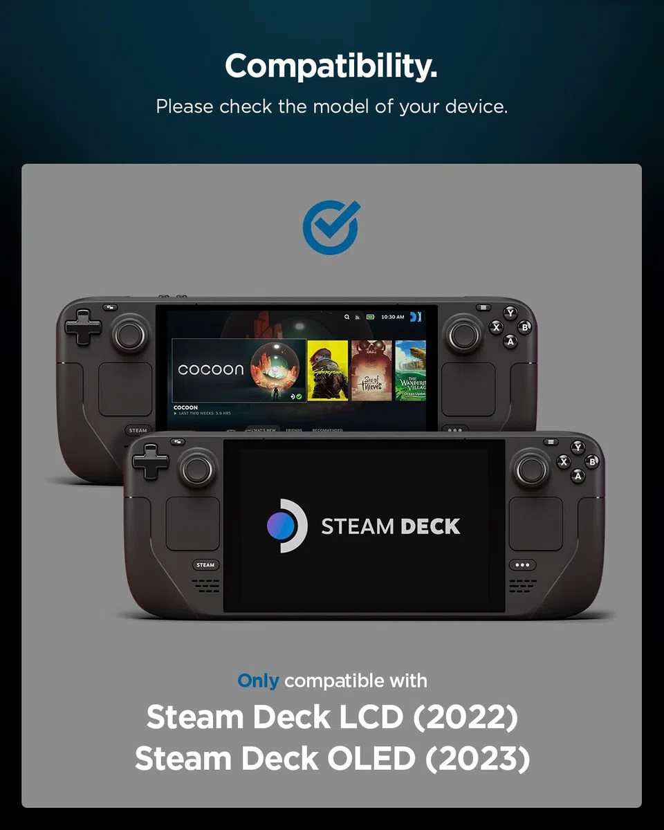 Spigen Cover Rugged Armor Pro Compatibile con Steam Deck LCD (2022) / Steam Deck OLED (2023) - Nero