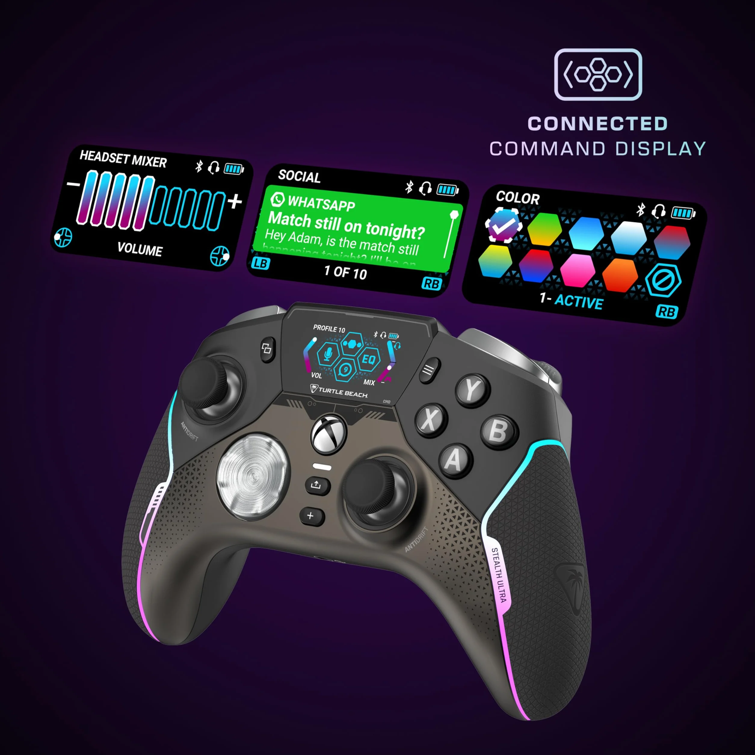 Turtle Beach Stealth Ultra Wireless Controller con Dock di Ricarica Rapida per Xbox Series X|S, Xbox One e PC