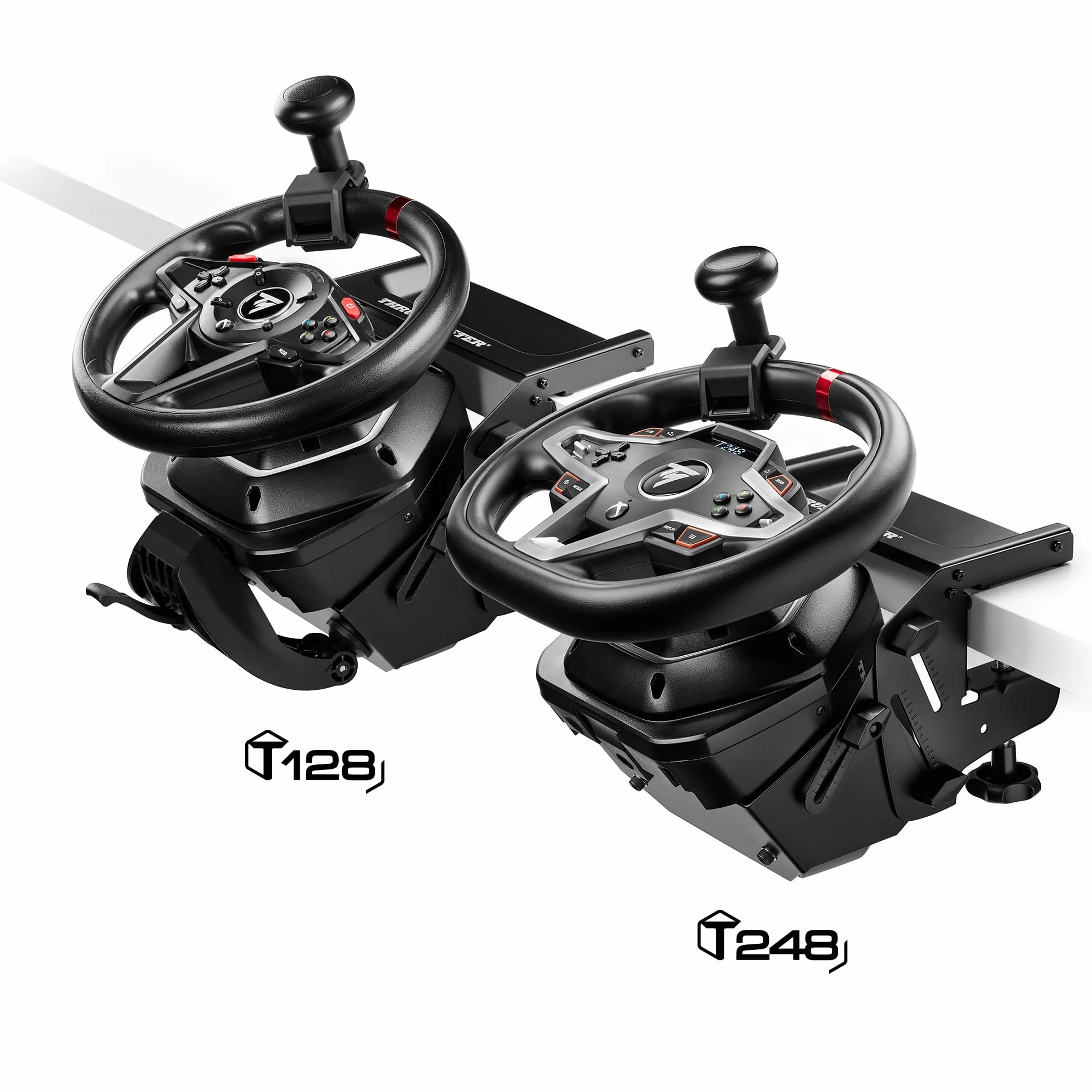 Thrustmaster SimTask Steering Kit Supporto Volante Pomello Rotante Sterzo Simulazioni Veicoli Pesanti Compatibile T128 T248