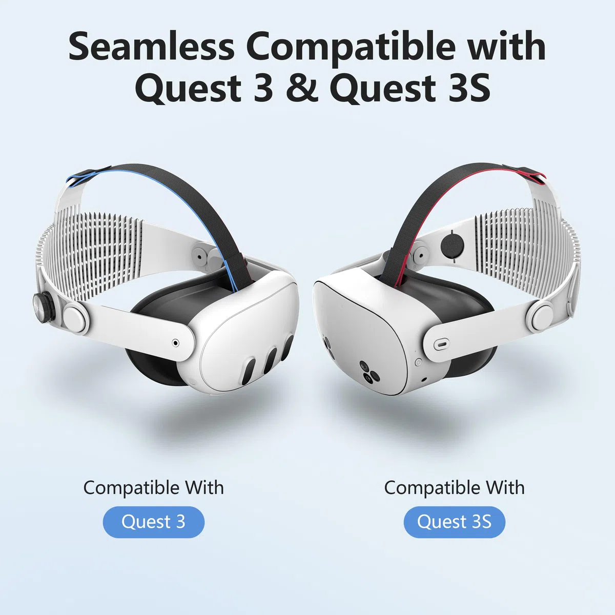 APEXINNO Cinghia per testa Meta Quest 3/Quest 3S ultra leggera 89,9 g regolabile