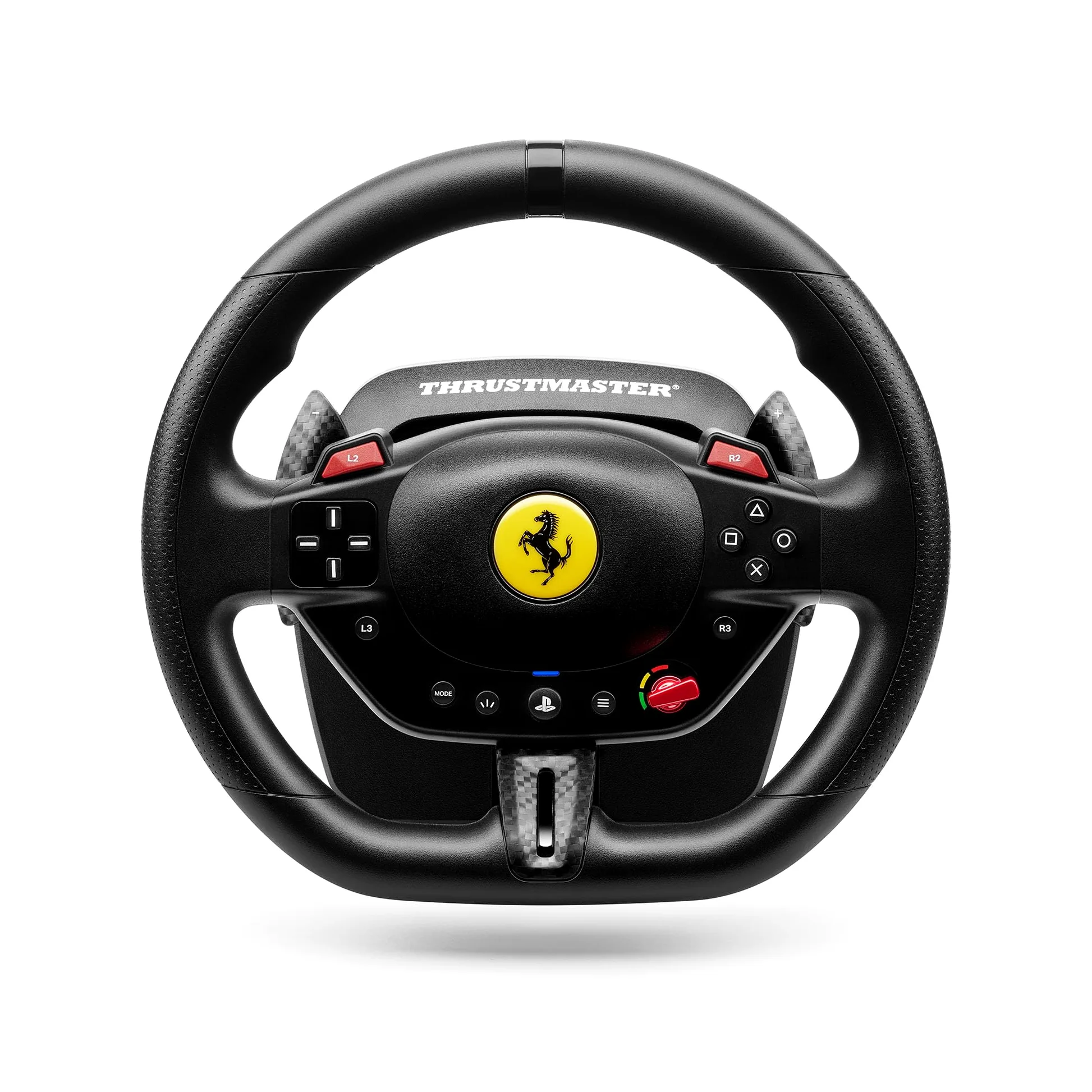Thrustmaster T98 Ferrari 296 GTB Volante da Corsa con Pedali PS5 PS4 PC Replica Ufficiale Ferrari Tecnologia Bungee Cord Sensori Magnetici H.E.A.R.T