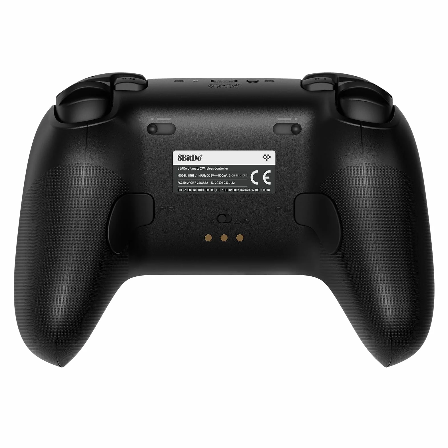 8Bitdo Ultimate 2 Wireless Controller for Windows & Android, Gaming Controller with TMR Joysticks, Switchable Hall Effect/Tactile Triggers, Motion Control, RGB Fire Ring, 8Speed Wireless Tech, Black