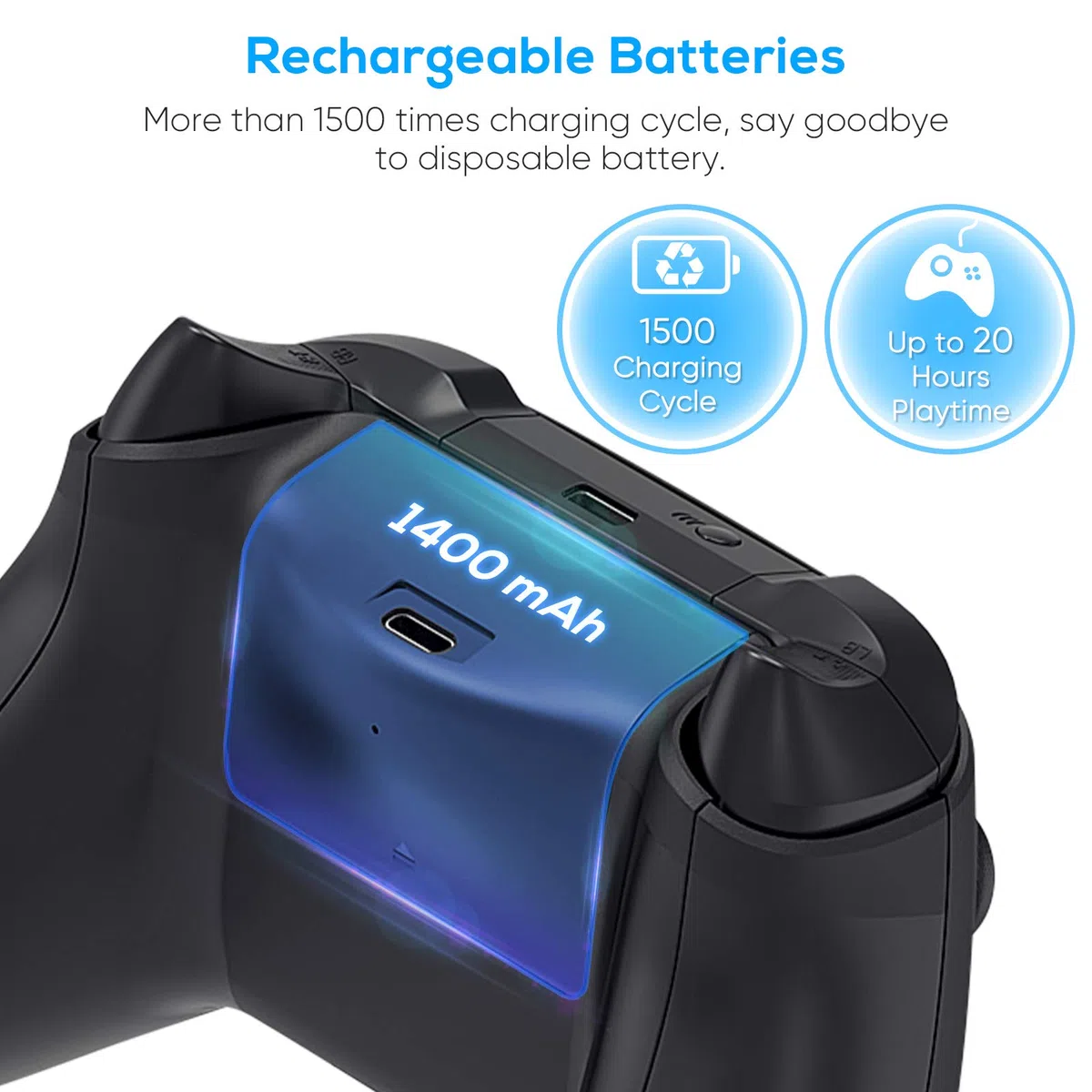 FYOUNG Stacja dokująca z wentylatorem chłodzącym i baterią 1400mAh do Xbox Series S
