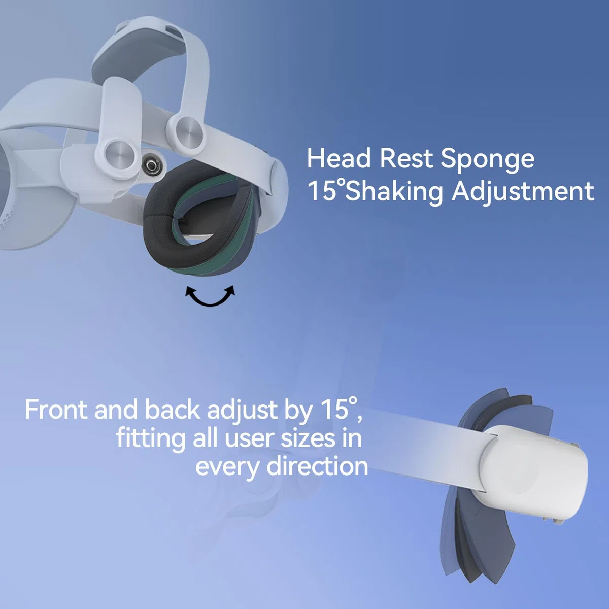 Fascia Regolabile Compatibile con Apple Vision Pro, Cinturino Elite per Ridurre la Pressione Facciale e Bilanciare il Peso, Comfort Migliorato e Immersione nel Gioco per Accessori Vision Pro