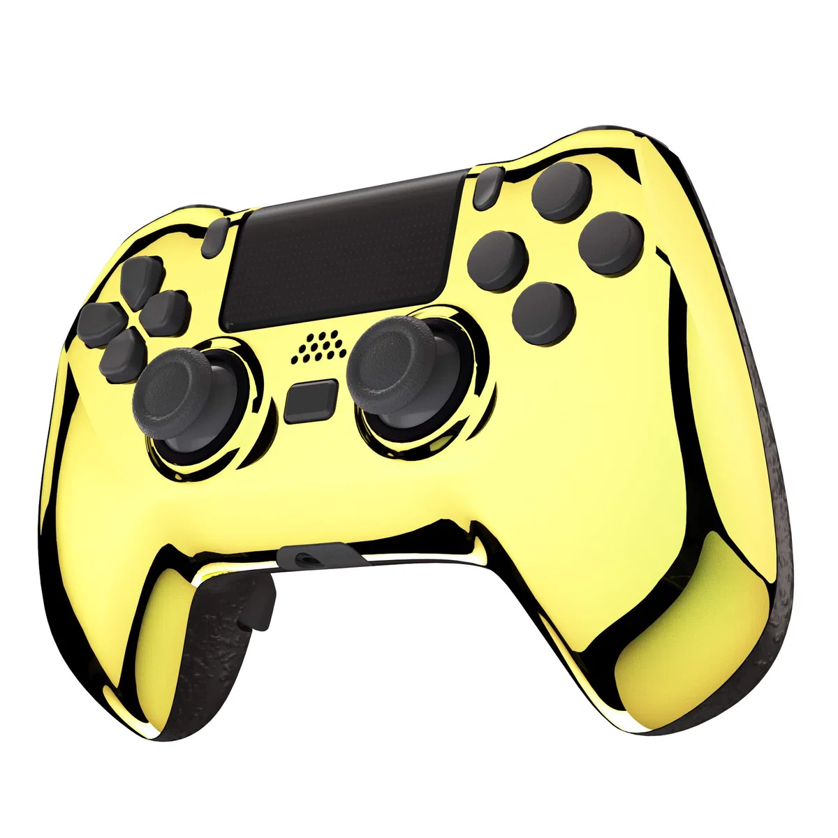 eXtremeRate DECADE Torneo Aggiornamento Kit per ps4 Controller CUH-ZCT2(Non Controller), Cover Shell&Tasti Posteriori&Trigger Stop, Accessori per ps4 Joystick JDM-040/050/055, Oro Cromo