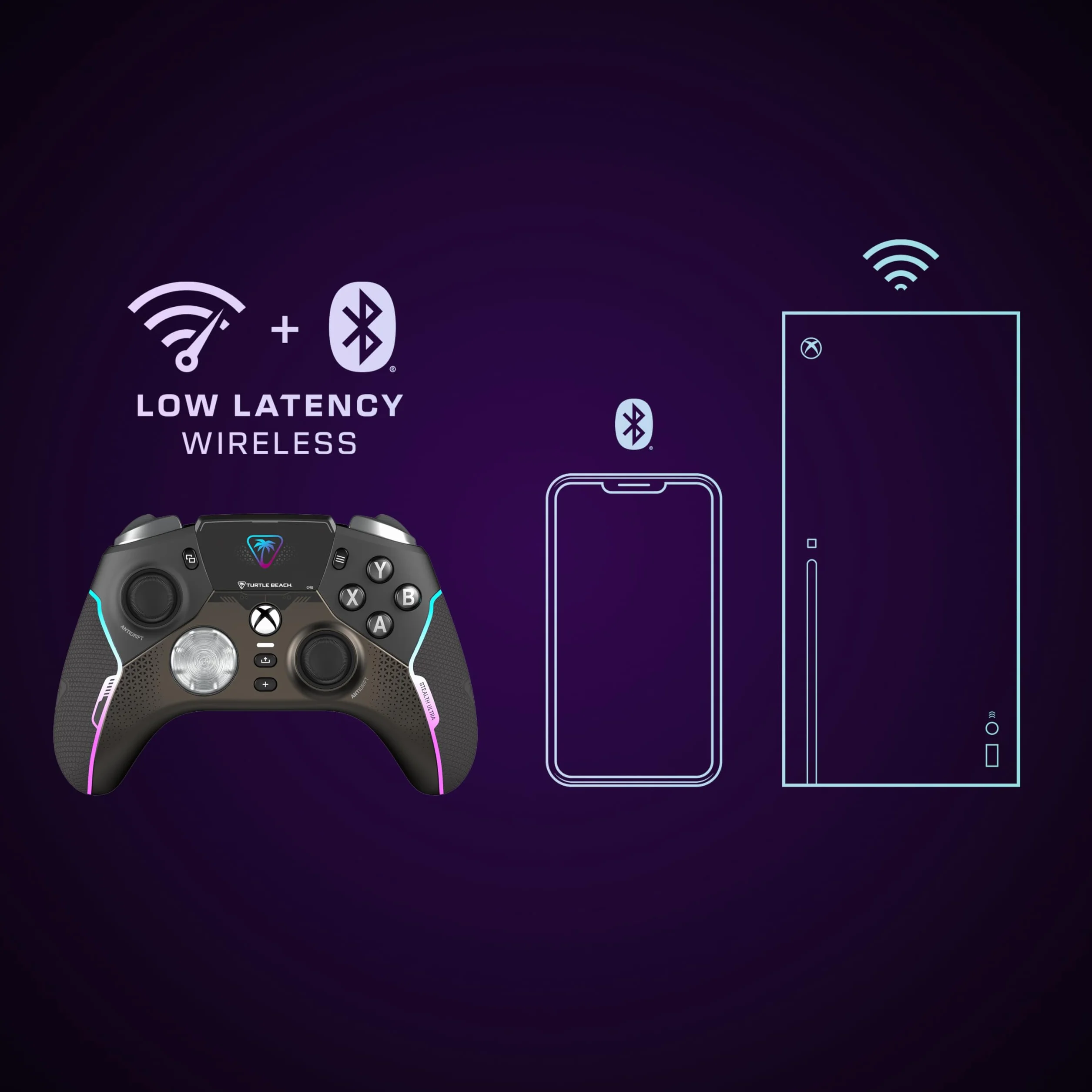Turtle Beach Stealth Ultra Wireless Controller con Dock di Ricarica Rapida per Xbox Series X|S, Xbox One e PC