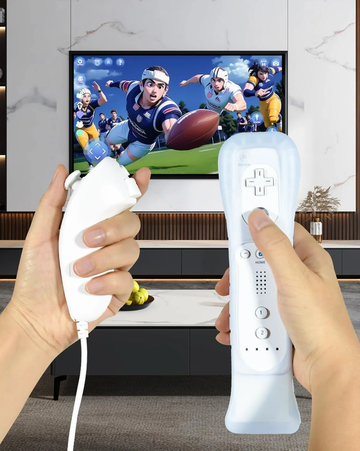 TechKen 2 adattatori Motion Plus con sensore in silicone per telecomando Wii