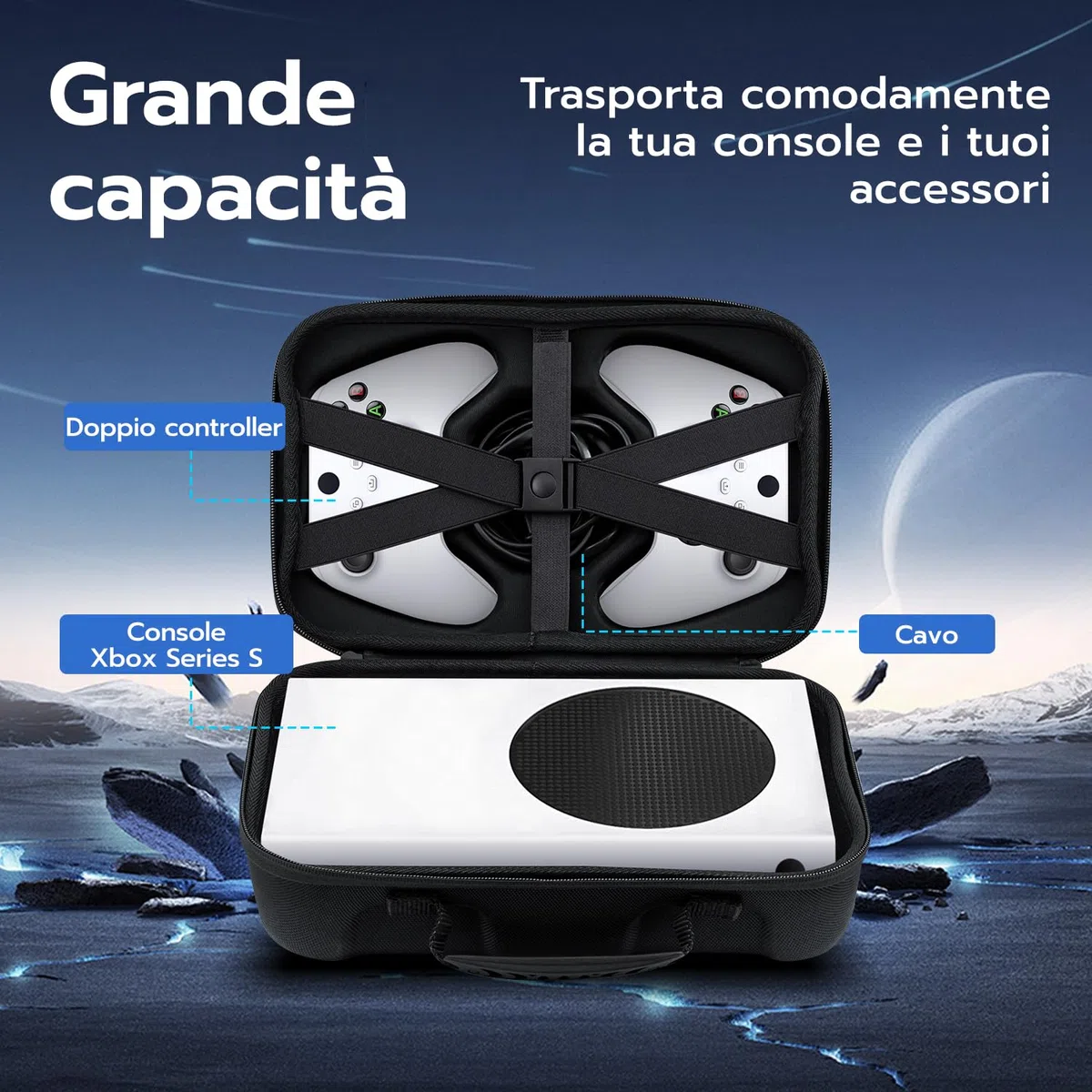 Mcbazel Etui Xbox Series S Czarny