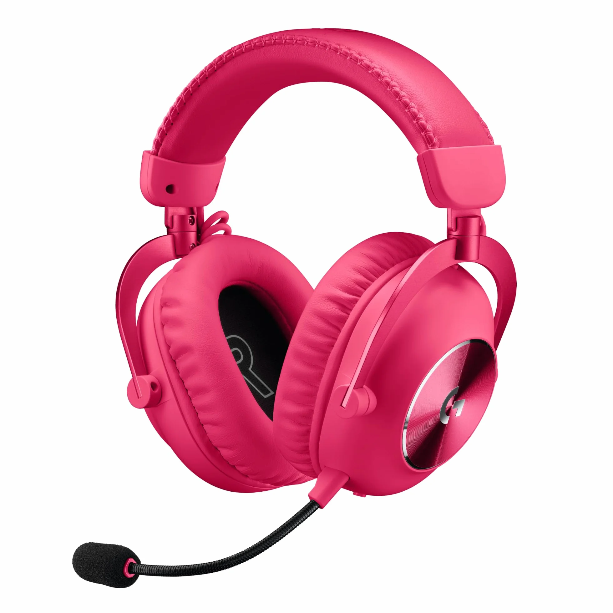 Logitech G PRO X 2 LIGHTSPEED Cuffie gaming wireless, Microfono a braccio rimovibile, Driver Grafene 50mm,DTS:Headphone X 2.0-Surround 7.1, Bluetooth/USB/3,5mm Aux, PC,PS5,PS4, Nintendo Switch,Magenta